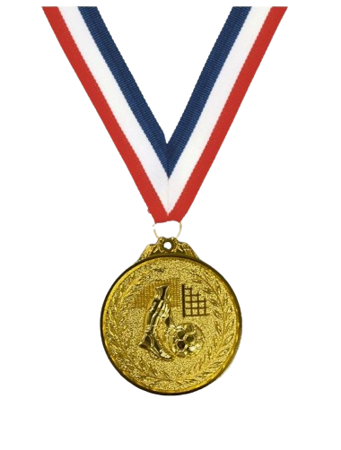 Typhoon Gold Soccer Medal